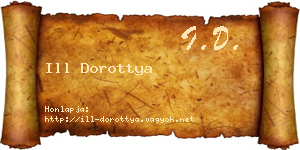 Ill Dorottya névjegykártya